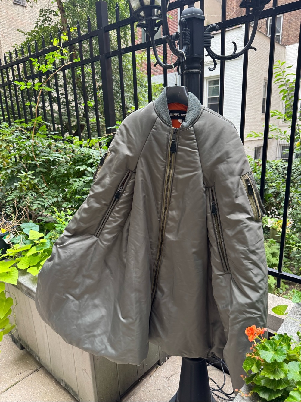 Junya Watanabe Oversized Olive Green Bomber Jacket